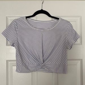 Stripped Crop Top